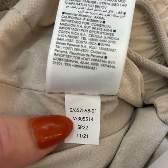 NWT Athleta Brooklyn Wide Leg Pants Sand Beige Tan Size 8 - Picture 7 of 7